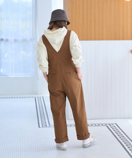 ROPE' PICNIC（ロペピクニック）の「リンクコーデ/綿ストレッチサロペット（サロペット/オーバーオール・レディース・ブラック/ブラウン系その他2・38）」の10枚目の写真