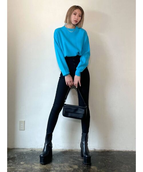 EMODA（エモダ）の「ボックスポケットバッグ（ハンドバッグ・レディース・ブラック/ブラウン・FREE）」の8枚目の写真