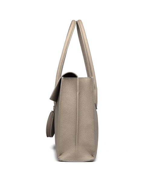 GUSCIO（グッシオ）の「【グッシオ ゴールドラベル】エレガンストートバッグ ラージサイズ　オンオフ兼用 ビジネストート PC/A4対応（ビジネスバッグ・レディース・ブラック/ベージュ・FREE）」の14枚目の写真