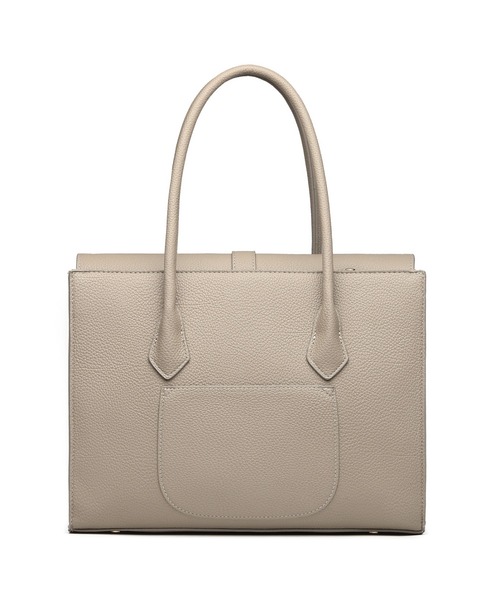 GUSCIO（グッシオ）の「【グッシオ ゴールドラベル】エレガンストートバッグ ラージサイズ　オンオフ兼用 ビジネストート PC/A4対応（ビジネスバッグ・レディース・ブラック/ベージュ・FREE）」の3枚目の写真