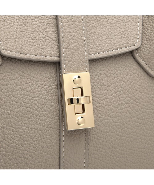 GUSCIO（グッシオ）の「【グッシオ ゴールドラベル】エレガンストートバッグ ラージサイズ　オンオフ兼用 ビジネストート PC/A4対応（ビジネスバッグ・レディース・ブラック/ベージュ・FREE）」の5枚目の写真