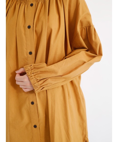 Samansa Mos2(サマンサ モスモス)の「ダブルシャーリングチュニック(シャツ/ブラウス・レディース・オフホワイト/マスタード・フリ-)」の15枚目の写真