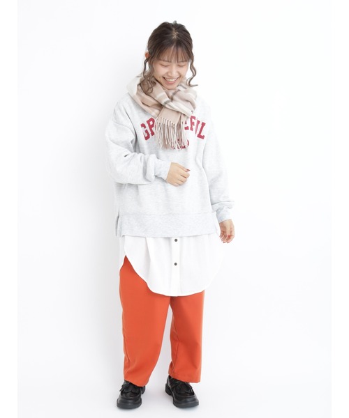 Samansa Mos2(サマンサ モスモス)の「ダブルシャーリングチュニック(シャツ/ブラウス・レディース・オフホワイト/マスタード・フリ-)」の18枚目の写真