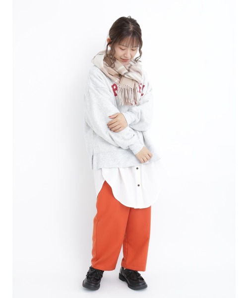 Samansa Mos2(サマンサ モスモス)の「ダブルシャーリングチュニック(シャツ/ブラウス・レディース・オフホワイト/マスタード・フリ-)」の20枚目の写真