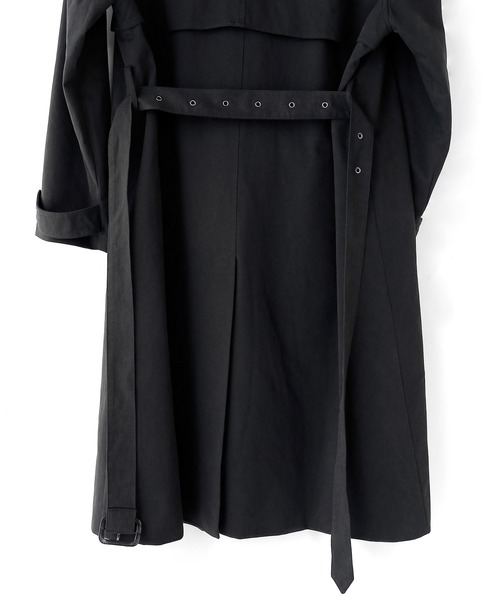 minsobi（ミンソビ）の「ダブルトレンチコート（トレンチコート・メンズ・ブラック・FREE）」の19枚目の写真