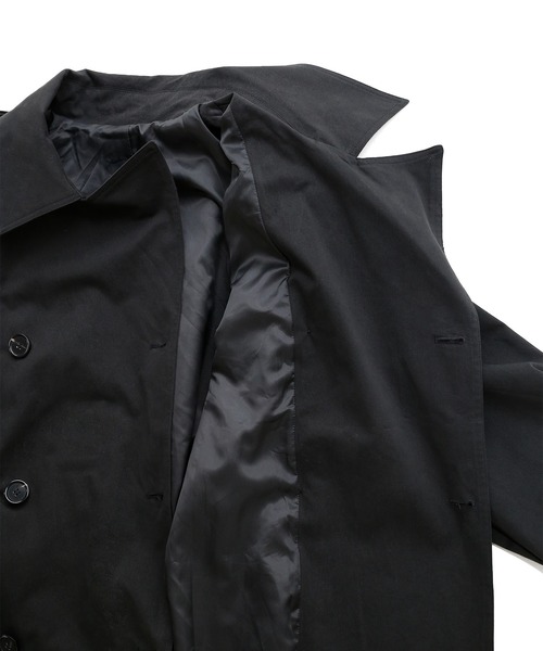 minsobi（ミンソビ）の「ダブルトレンチコート（トレンチコート・メンズ・ブラック・FREE）」の20枚目の写真