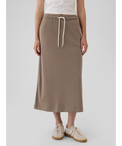 GAP（ギャップ）の「GAPミニロゴ マキシスカート（スカート・レディース・ライトグレー/ブラウン/オフホワイト/ブラック/カーキ/ベージュ/グリーン/ブルー/グリーン系その他/ベージュ系その他/ダークグリーン・XS/S/M/L/XXS）」の6枚目の写真