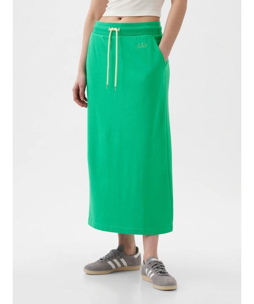 GAP（ギャップ）の「GAPミニロゴ マキシスカート（スカート・レディース・ライトグレー/ブラウン/オフホワイト/ブラック/カーキ/ベージュ/グリーン/ブルー/グリーン系その他/ベージュ系その他/ダークグリーン・XS/S/M/L/XXS）」の9枚目の写真
