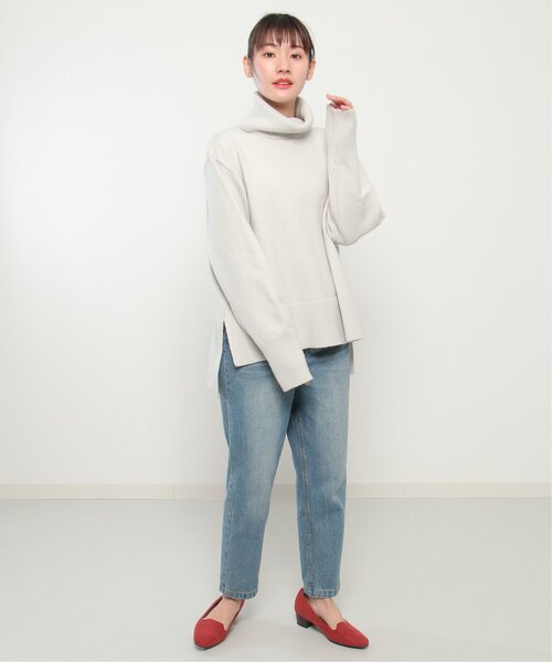 ikka（イッカ）の「デニムスリムテーパードパンツ（デニムパンツ・レディース・ブルー・L/M）」の12枚目の写真