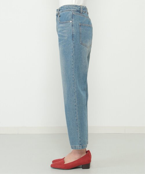 ikka（イッカ）の「デニムスリムテーパードパンツ（デニムパンツ・レディース・ブルー・L/M）」の11枚目の写真