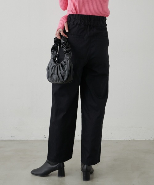 Aunt Marie's（アントマリーズ）の「ハイウエストタックチノパンツ（チノパンツ・レディース・ブラック/ダークベージュ/カーキ/グレー/ピンク・マルチサイズ）」の11枚目の写真