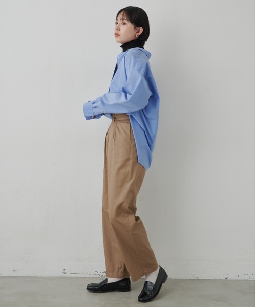 Aunt Marie's（アントマリーズ）の「ハイウエストタックチノパンツ（チノパンツ・レディース・ブラック/ダークベージュ/カーキ/グレー/ピンク・マルチサイズ）」の16枚目の写真