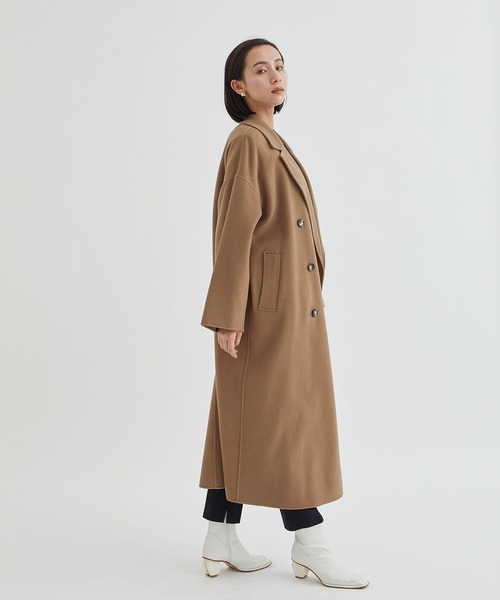 SACRA（サクラ）の「【SACRA / サクラ】REVER TAILORING LONG COAT / リバーロングコート（チェスターコート・レディース・ベージュ・38）」の5枚目の写真