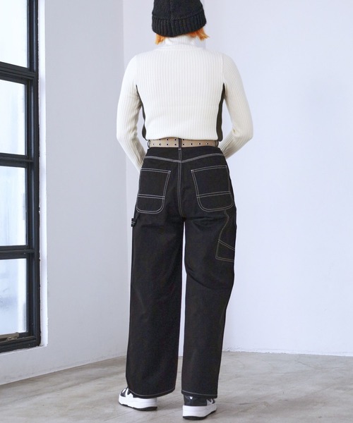 PBLIM（ページボーイリム）の「PAGEBOYLIM/サイドラインリブニット（ニット/セーター・レディース・ブラック/グレー/オフホワイト・FREE）」の10枚目の写真