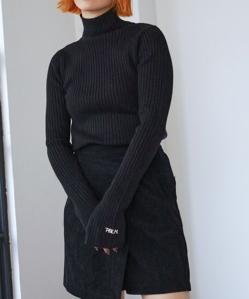 PBLIM（ページボーイリム）の「PAGEBOYLIM/サイドラインリブニット（ニット/セーター・レディース・ブラック/グレー/オフホワイト・FREE）」の11枚目の写真