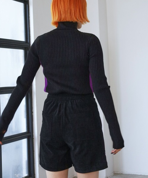 PBLIM（ページボーイリム）の「PAGEBOYLIM/サイドラインリブニット（ニット/セーター・レディース・ブラック/グレー/オフホワイト・FREE）」の14枚目の写真