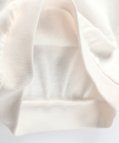 BRANSHES(ブランシェス)の「【あったか】袖シフォン裏起毛トレーナー(スウェット・キッズ・ライトグリーン/アイボリー・150/120/100/90/140/110/130)」の10枚目の写真
