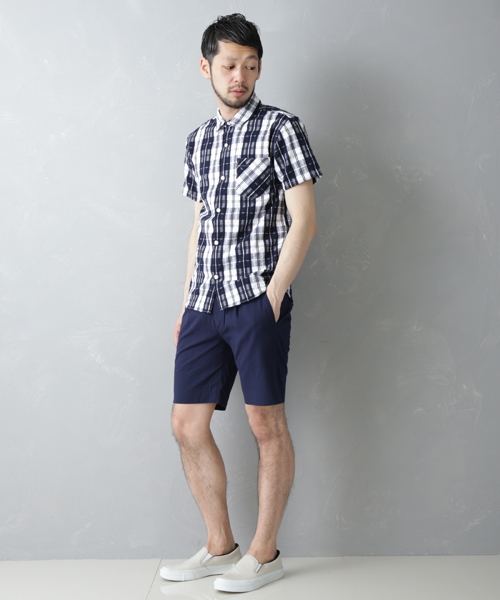STUDIOUS SELECT(ステュディオスセレクト)の「STUDIOUS サッカーショートパンツ MADE IN JAPAN(その他パンツ・メンズ・グレー/ネイビー・2/3/1)」の12枚目の写真