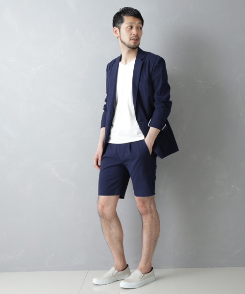 STUDIOUS SELECT(ステュディオスセレクト)の「STUDIOUS サッカーショートパンツ MADE IN JAPAN(その他パンツ・メンズ・グレー/ネイビー・2/3/1)」の14枚目の写真