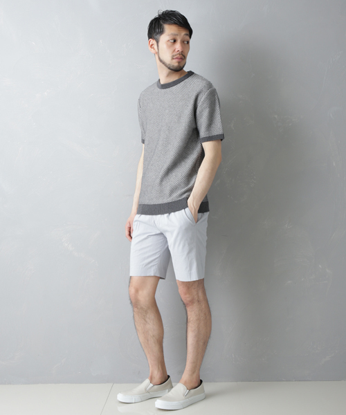STUDIOUS SELECT(ステュディオスセレクト)の「STUDIOUS サッカーショートパンツ MADE IN JAPAN(その他パンツ・メンズ・グレー/ネイビー・2/3/1)」の20枚目の写真