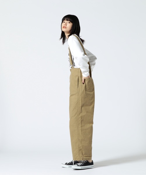 URVIN(アービン)の「URVIN/アービン ZIP OVERALL(サロペット/オーバーオール・レディース・ベージュ/カーキ・0/1)」の4枚目の写真