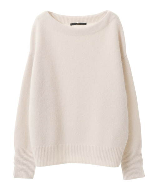 Liesse（リエス）の「アンゴラボートネックプルオーバー（ニット  