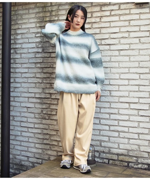 ANAP(アナップ)の「起毛シンプルタックパンツ(その他パンツ・レディース・ダークグレー/アイボリー/ブラック・S/M)」の4枚目の写真