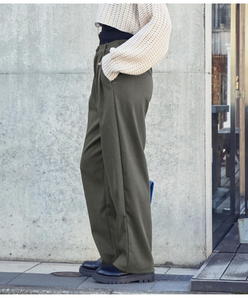 ANAP(アナップ)の「起毛シンプルタックパンツ(その他パンツ・レディース・ダークグレー/アイボリー/ブラック・S/M)」の8枚目の写真