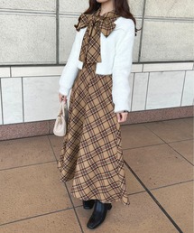 チェックボウタイワンピース【ZOZOTOWN限定アイテム】