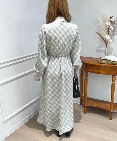 【お値下げ歓迎】 セルフポートレイト　ボウタイワンピース チェックボウタイワンピース【ZOZOTOWN限定アイテム