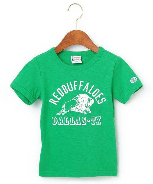 Champion（チャンピオン）の「ChampionプリントTシャツtvl210（Tシャツ/カットソー・キッズ・ネイビー/ケリー・100cm/110cm/130cm/120cm）」の2枚目の写真