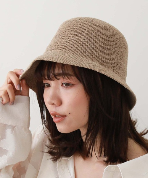 archives（アルシーヴ）の「パイルサーモハット（ハット・レディース・ブラック/ベージュ/グレー・FREE）」の4枚目の写真