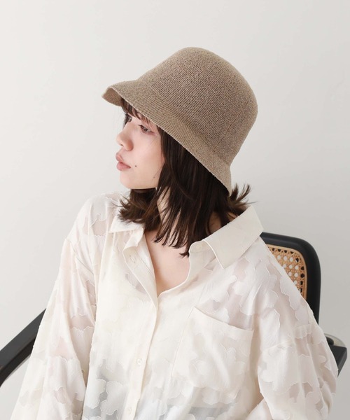 archives（アルシーヴ）の「パイルサーモハット（ハット・レディース・ブラック/ベージュ/グレー・FREE）」の6枚目の写真