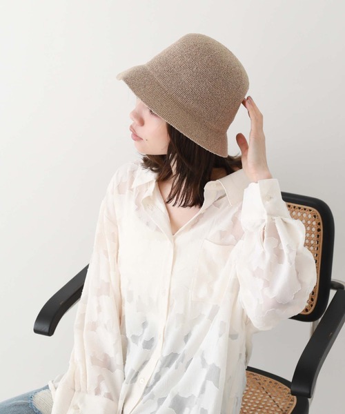 archives（アルシーヴ）の「パイルサーモハット（ハット・レディース・ブラック/ベージュ/グレー・FREE）」の10枚目の写真