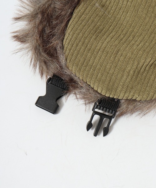 Well-Tailored（ウェルテイラード）の「Well-Tailored コーデュロイ フライトキャップ（キャップ・メンズ・ブラック/ブラウン/カーキ・FREE）」の10枚目の写真