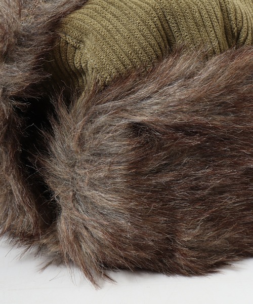 Well-Tailored（ウェルテイラード）の「Well-Tailored コーデュロイ フライトキャップ（キャップ・メンズ・ブラック/ブラウン/カーキ・FREE）」の12枚目の写真