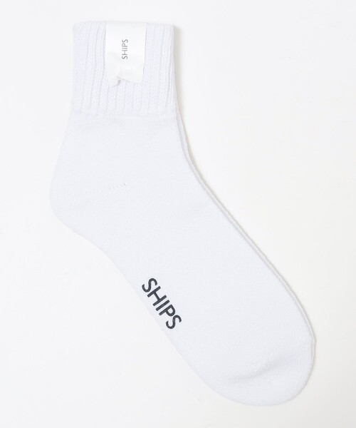 SHIPS(シップス)の「SHIPS: SINKER パイル ソックス(ソックス/靴下・メンズ・ホワイト/ブラック/オフホワイト/グレー・ONE SIZE)」の2枚目の写真