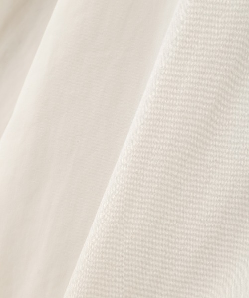 MHL「WASHED COTTON NYLONコート」白 MHL.（エムエイチエル）の「WASHED COTTON NYLON（モッズコート