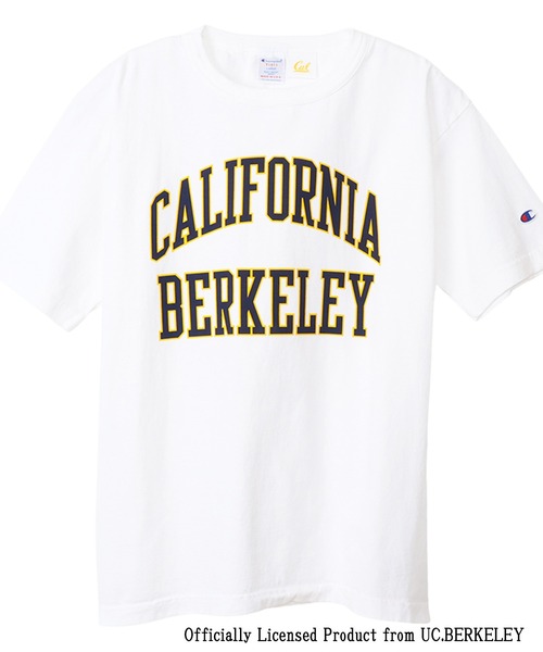 Champion(チャンピオン)の「CHAMPION/チャンピオン カレッジロゴTシャツ ボックスシルエット USAコットン/バインダーネック C5-X304(Tシャツ/カットソー・メンズ・ホワイト/ホワイト×ネイビー/イエロー/ネイビー・M/L/XL)」の7枚目の写真