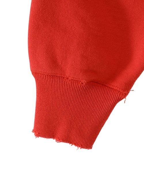 GOLD（ゴールド）の「東洋エンタープライズ GOLD / ゴールド：LOOPWHEEL SWEAT PULLOVER PARKA DAMAGE AGED：23A-GL69096[MUS]（パーカー・メンズ・ヘザーグレー/ブラック/レッド・L）」の12枚目の写真