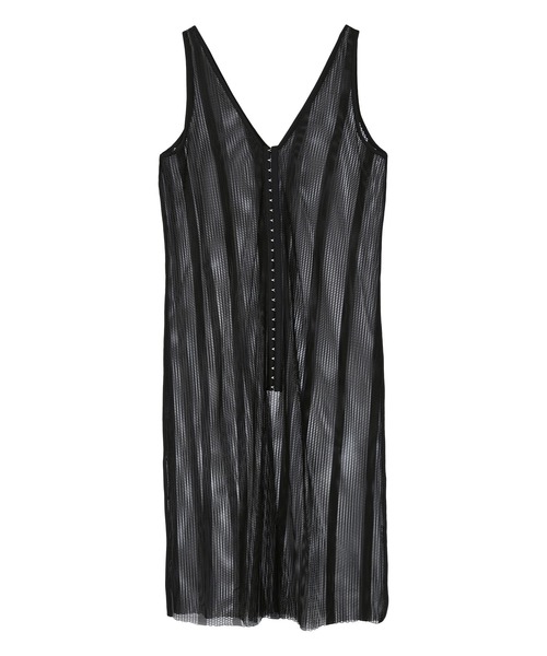 miette（ミエット）の「フロントホックVネックメッシュワンピース（ワンピース・レディース・ホワイト/ブラック・FREE）」の19枚目の写真