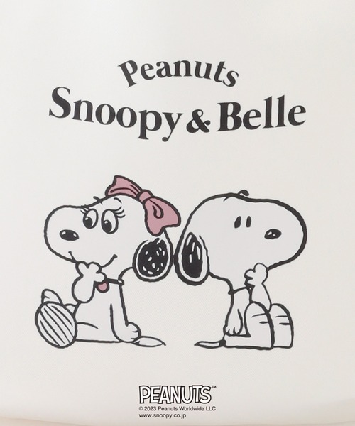 PEANUTS(ピーナッツ)の「スヌーピー&ベルフリルトートバッグ(トートバッグ・レディース・ホワイト・FREE)」の6枚目の写真