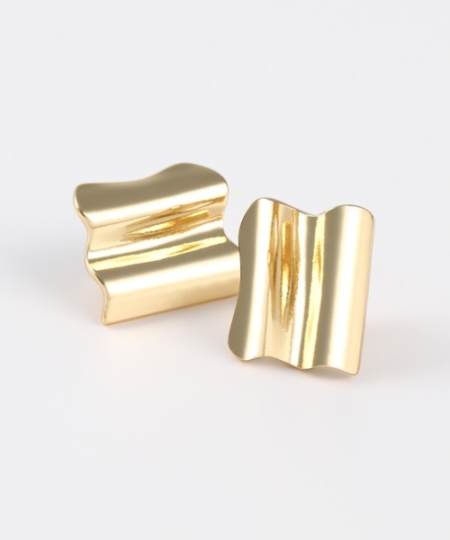 Nothing And Others(ナッシングアンドアザーズ)の「「Nothing And Others/ナッシングアンドアザーズ」Wave square Earring(イヤリング・レディース・シルバー/ゴールド・FREE)」の10枚目の写真