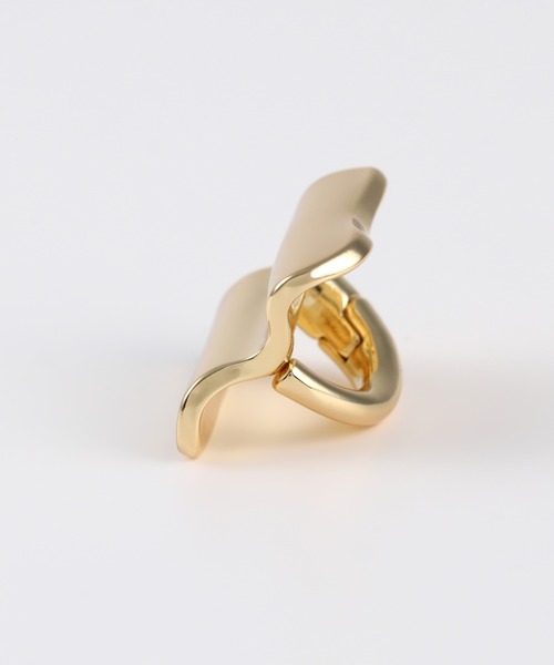 Nothing And Others(ナッシングアンドアザーズ)の「「Nothing And Others/ナッシングアンドアザーズ」Wave square Earring(イヤリング・レディース・シルバー/ゴールド・FREE)」の4枚目の写真