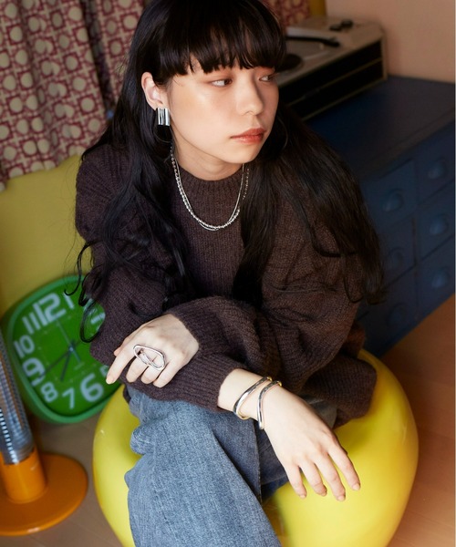 Nothing And Others(ナッシングアンドアザーズ)の「「Nothing And Others/ナッシングアンドアザーズ」Wave square Earring(イヤリング・レディース・シルバー/ゴールド・FREE)」の18枚目の写真