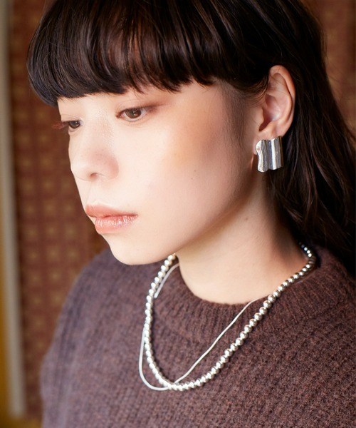 Nothing And Others(ナッシングアンドアザーズ)の「「Nothing And Others/ナッシングアンドアザーズ」Wave square Earring(イヤリング・レディース・シルバー/ゴールド・FREE)」の17枚目の写真