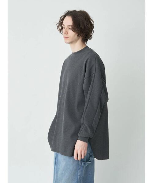 CRAFT STANDARD BOUTIQUE（クラフトスタンダードブティック）の「リサイクルサーマルオーバーL/Sプルオーバー（Tシャツ/カットソー・メンズ・チャコールグレー/オフホワイト/ブラック系その他4/ブルー系その他2・M/L）」の20枚目の写真