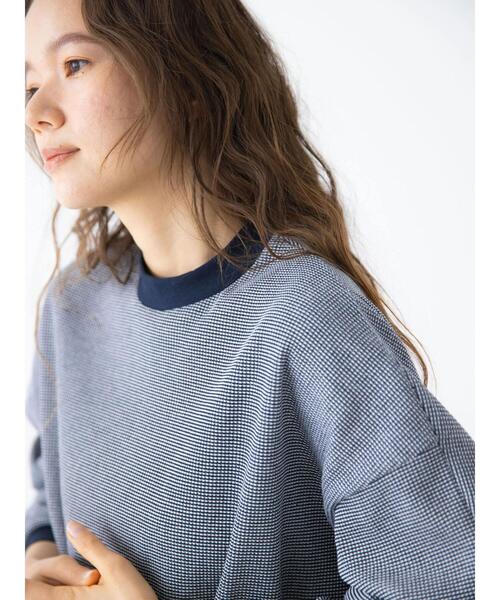 CRAFT STANDARD BOUTIQUE（クラフトスタンダードブティック）の「リサイクルサーマルオーバーL/Sプルオーバー（Tシャツ/カットソー・メンズ・チャコールグレー/オフホワイト/ブラック系その他4/ブルー系その他2・M/L）」の15枚目の写真