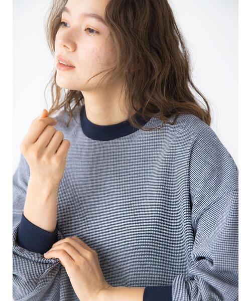 CRAFT STANDARD BOUTIQUE（クラフトスタンダードブティック）の「リサイクルサーマルオーバーL/Sプルオーバー（Tシャツ/カットソー・メンズ・チャコールグレー/オフホワイト/ブラック系その他4/ブルー系その他2・M/L）」の7枚目の写真