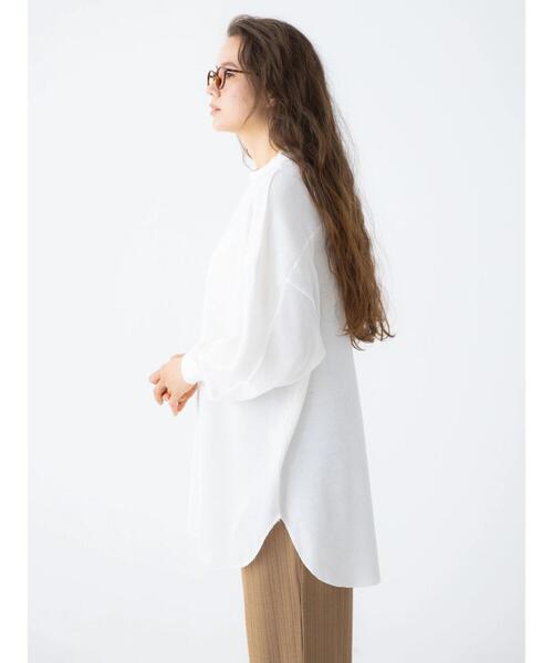 CRAFT STANDARD BOUTIQUE（クラフトスタンダードブティック）の「リサイクルサーマルオーバーL/Sプルオーバー（Tシャツ/カットソー・メンズ・チャコールグレー/オフホワイト/ブラック系その他4/ブルー系その他2・M/L）」の16枚目の写真